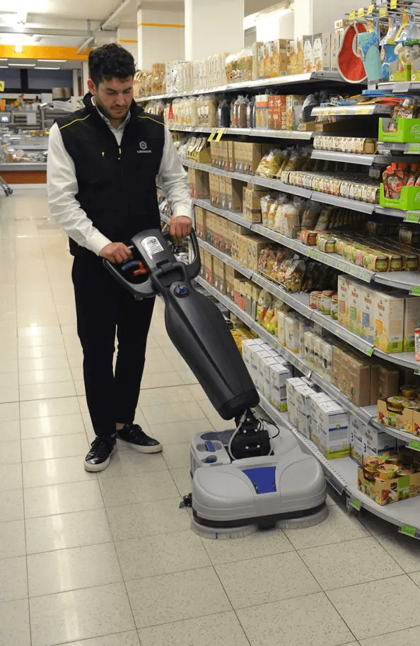 Lindhaus Flexy Battery-Powered Floor Scrubber LW44