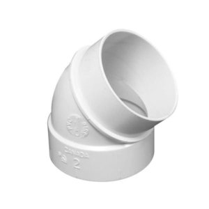 45 Degree Spigot Central Vacuum Fitting