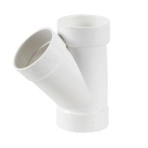 45 Degree Y Central Vacuum Fitting