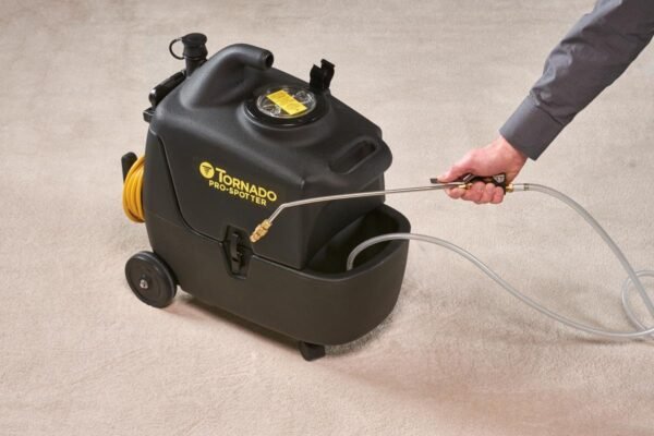 Tornado Pro Spotter Deluxe 3.5-Gallon Carpet Spot Cleaner – Model TE011-G03-U | Portable Commercial Carpet Extractor with 2-Stage Vacuum Motor, 55 PSI Pump, and Complete Tool Kit