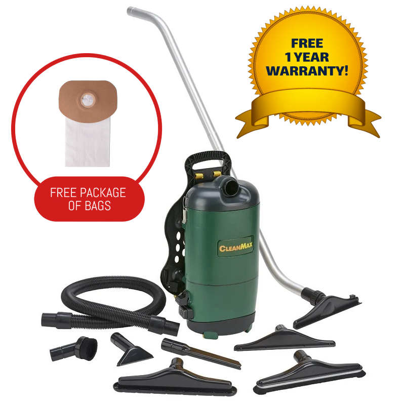 Cleanmax CMBP-6.2 Backpack Vacuum - Platinum Vacuum