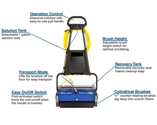 Powr-Flite 18 Multiwash XL Scrubber PFMW18